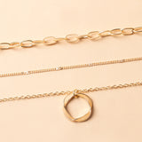 Layered Circle Necklace